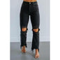 EuroVibe Distressed Slim Jeans