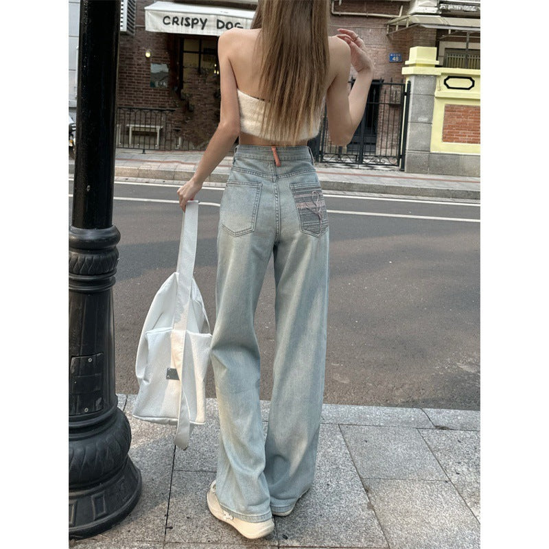 Loose Fit Slim Wide-Leg Jeans