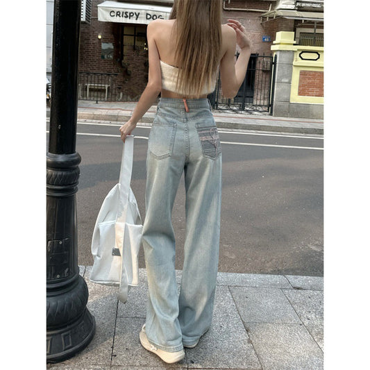 Loose Fit Slim Wide-Leg Jeans