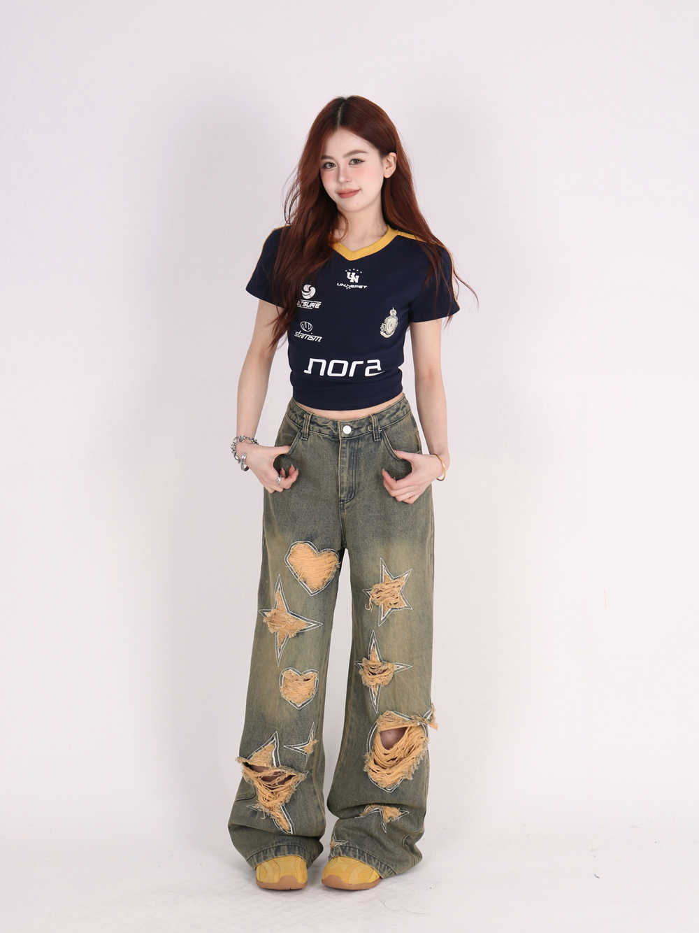Women's Retro Wide Leg Jeans