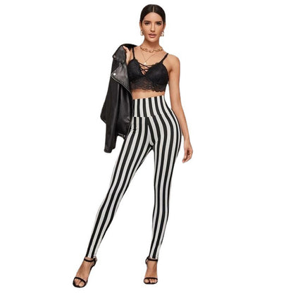 Cropped Contour Stripe Leggings