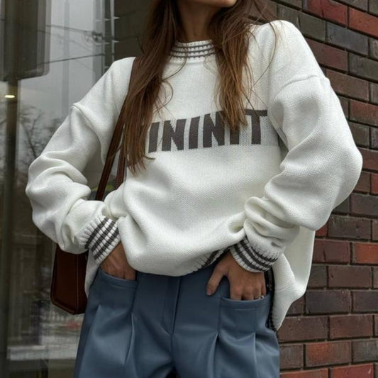 Knitted Sweater Sweater Round Neck Pullover For Women - Sculptify™