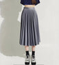 Classic Mid-Length Slim Pleated Skirt
