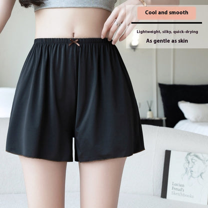Soft Ice Silk Plus-Size Safety Shorts