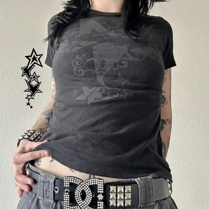 Womens Printed Short-sleeve T-shirt Top  Short sleeve t-shirts Sculptify™