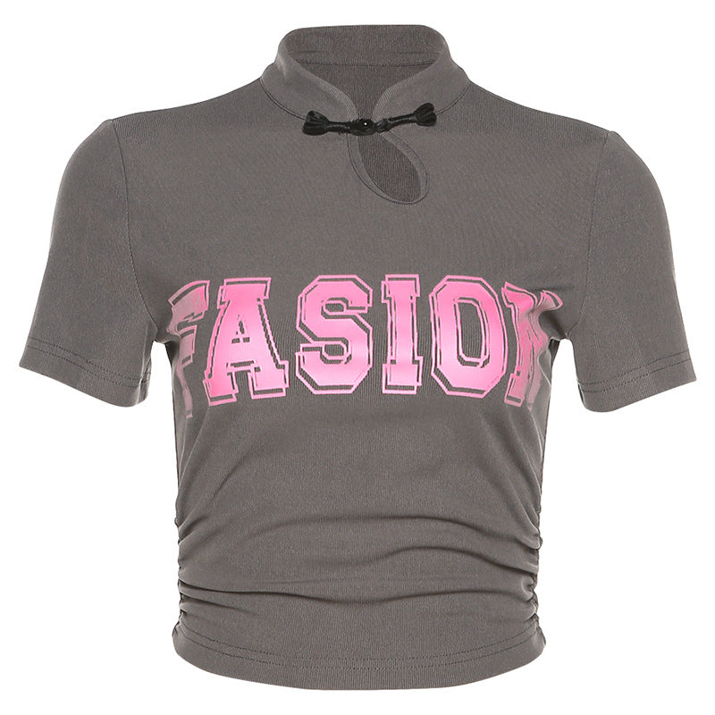 New Slim-fit Crew-neck Short-sleeve T-shirt That Shows Off Your Midriff  Short sleeve t-shirts Sculptify™