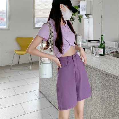 Stylish Korean Style High-Waist Shorts