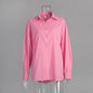 Casual Solid-color Minimalist Loose-fit Shirt - Sculptify™
