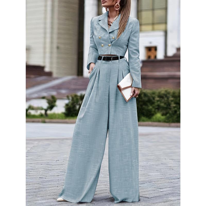 Fashionable Slim-fit Womens Top And Pants Set - Sculptify™