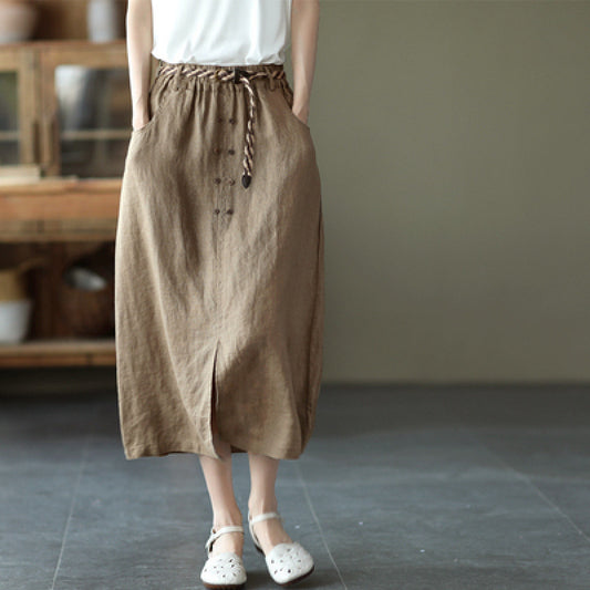 Classic Retro Slim A-Line Skirt