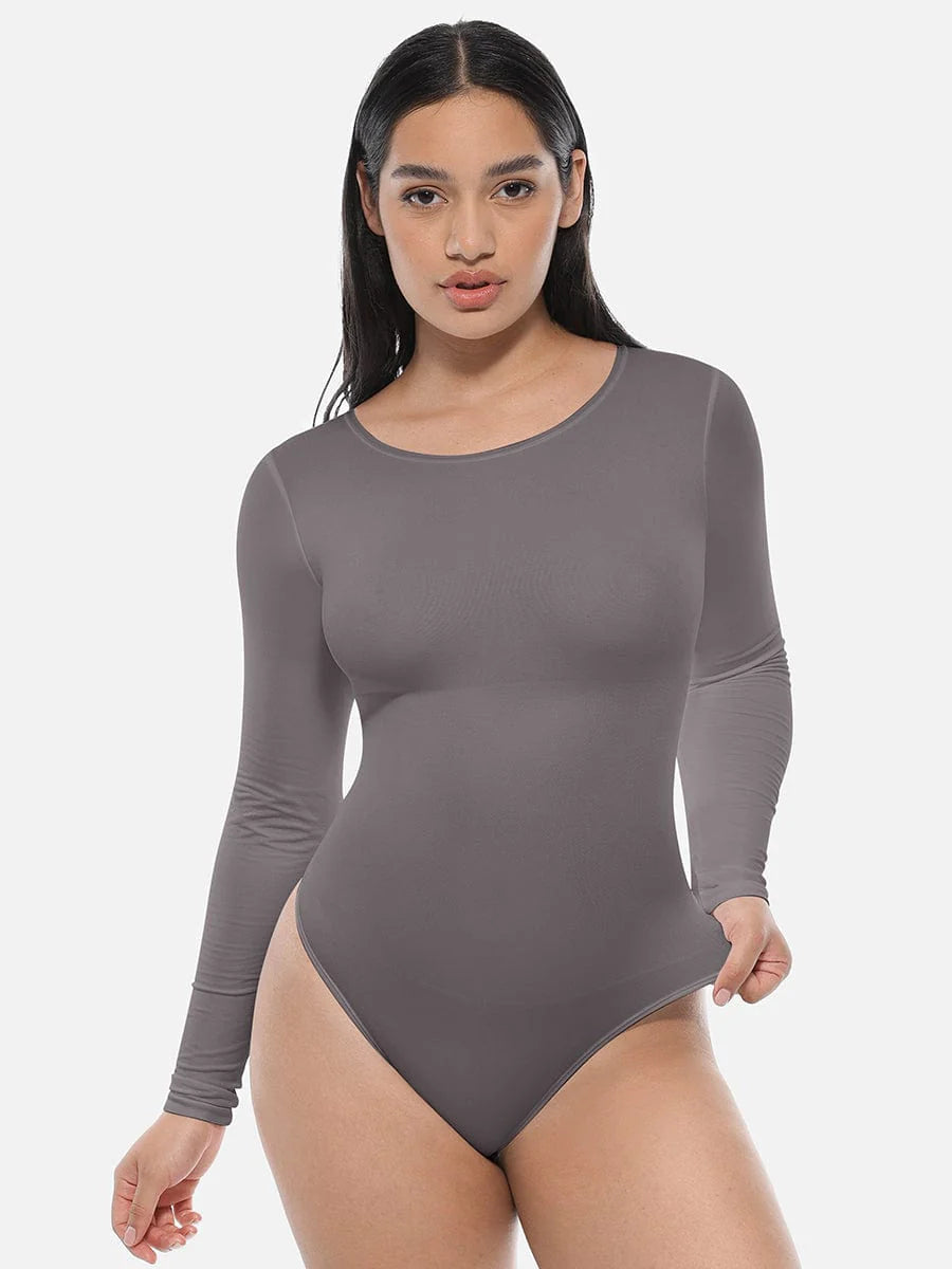 Seamless Bodysuit Long Sleeve Slim Corset Shapewear Bodysuit  Shapewear Sculptify™