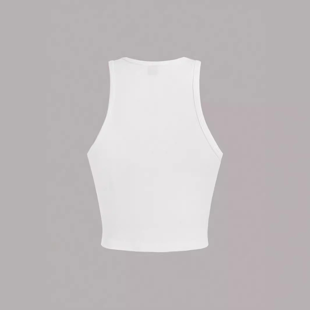 Womens Casual Minimalist Slim-fit Cropped Top - Sculptify™