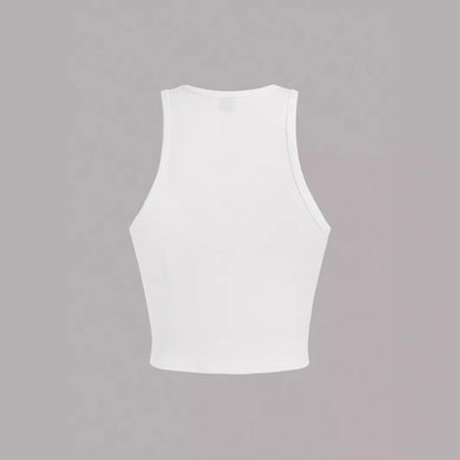 Womens Casual Minimalist Slim-fit Cropped Top - Sculptify™