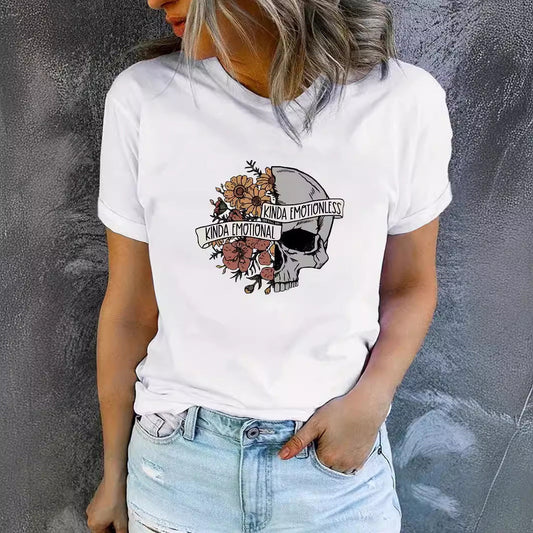 Summer Women's Graphic Print Crew Neck Short-sleeved T-shirt  Short sleeve t-shirts Sculptify™