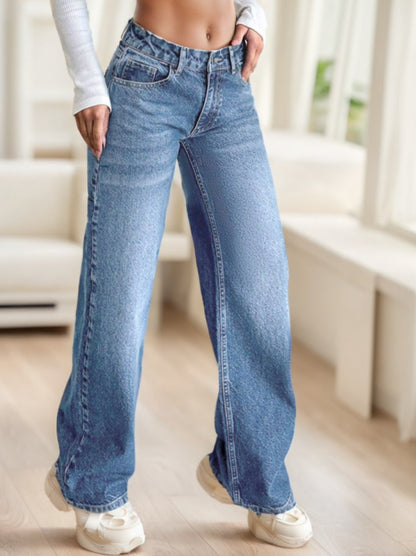 CasuGlow Minimal Straight Jeans