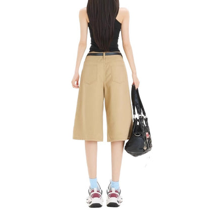 Versatile Plus Size Fold-Over Shorts