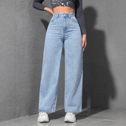 LaidBack Straight Wide Jeans