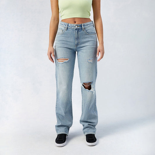 PleatPerfect Cotton Flare Jeans