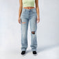 PleatPerfect Cotton Flare Jeans