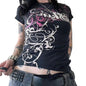 Stylish Womens Top A Figure-flattering Short-sleeved T-shirt With A Unique Print  Short sleeve t-shirts Sculptify™