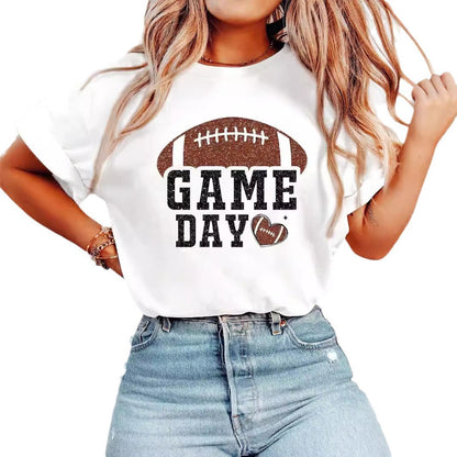 Letter-print Crew-neck Top Short-sleeve T-shirt  Short sleeve t-shirts Sculptify™