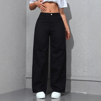 LaidBack Straight Wide Jeans