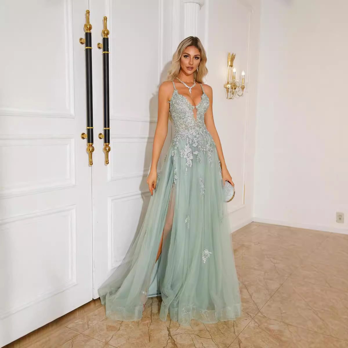 Women Evening Dresses Suspender Dance Dress Long - Sculptify™