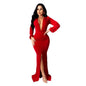Women's Large V-neck Slim-fit Nightclub Evening Dress - Sculptify™