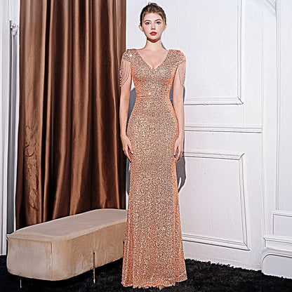 Sequined Slim Fit Slimming Long Dress Women - Sculptify™
