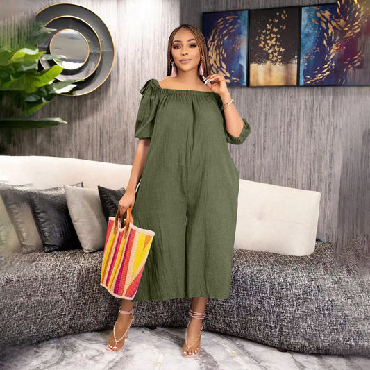 Summer Loose Casual Loose Cropped Jumpsuit - Sculptify™
