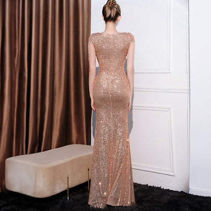 Sequined Slim Fit Slimming Long Dress Women - Sculptify™