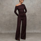 Long Sleeve T Shirt And Straight Leg Pants Set - Sculptify™