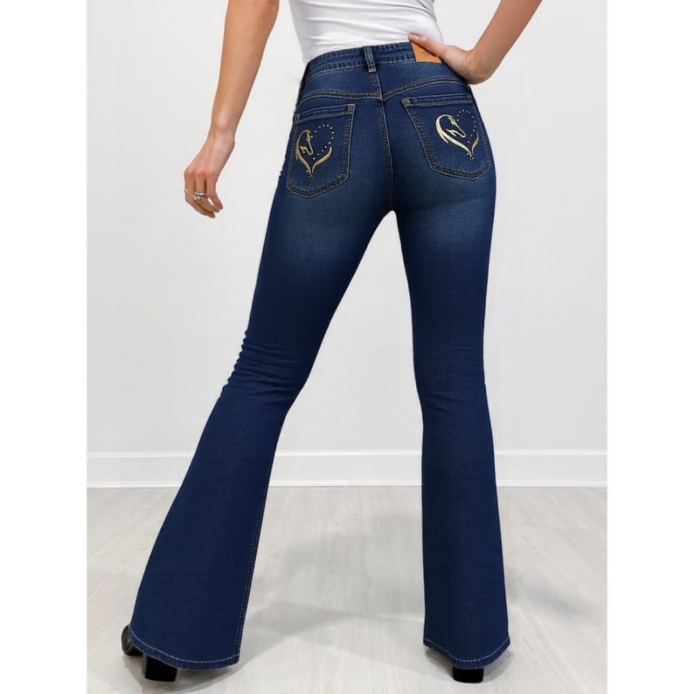 ChicFold Embroidered Denim Jeans