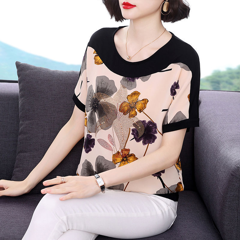Women's Short-sleeved T-shirt Loose Slimming Top  Short sleeve t-shirts Sculptify™