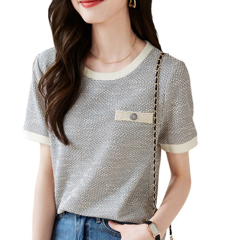 Women's French-style Short-sleeved T-shirt  Short sleeve t-shirts Sculptify™