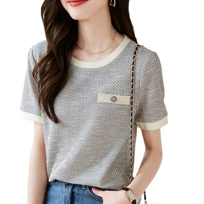 Women's French-style Short-sleeved T-shirt  Short sleeve t-shirts Sculptify™