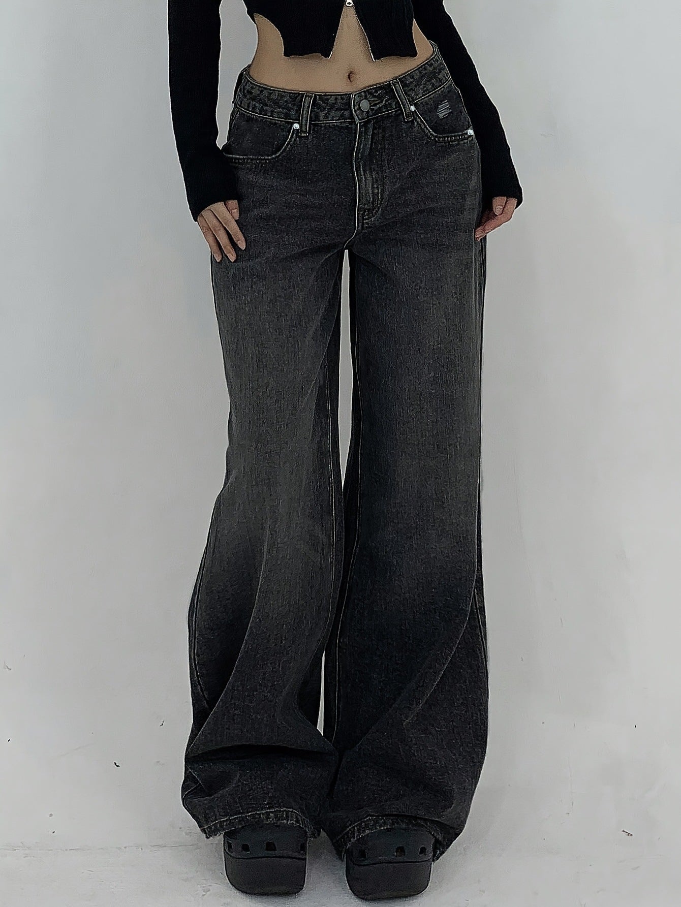 American Chic Oversized Flare Jeans