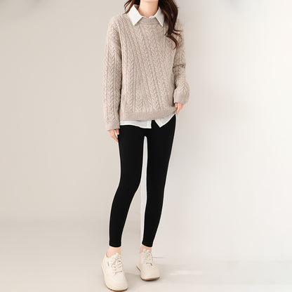 HeatHug High Waist Knit Leggings