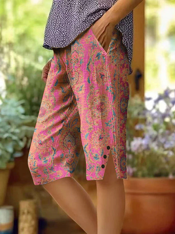 Trendy Personalized Floral Shorts