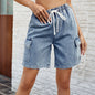 Trendy Washed Five-Point Jean Shorts