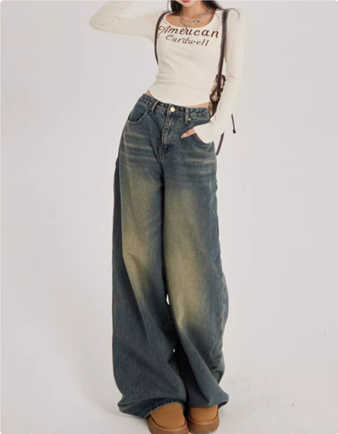 Elevate High Waist Wide Jeans
