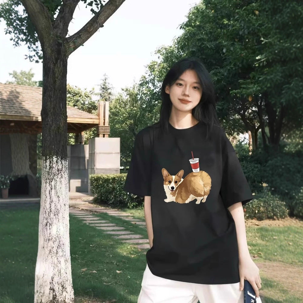 Womens Loose-fitting Crew-neck Short-sleeve T-shirt  Short sleeve t-shirts Sculptify™