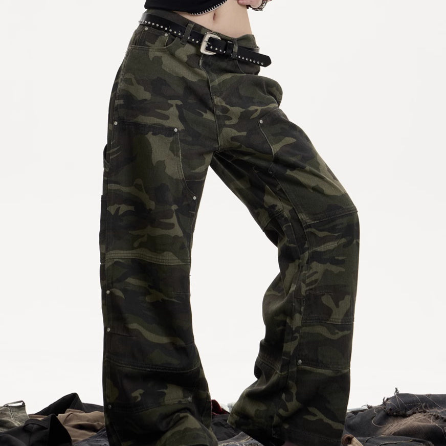 Heritage Style Wide Cut Jeans