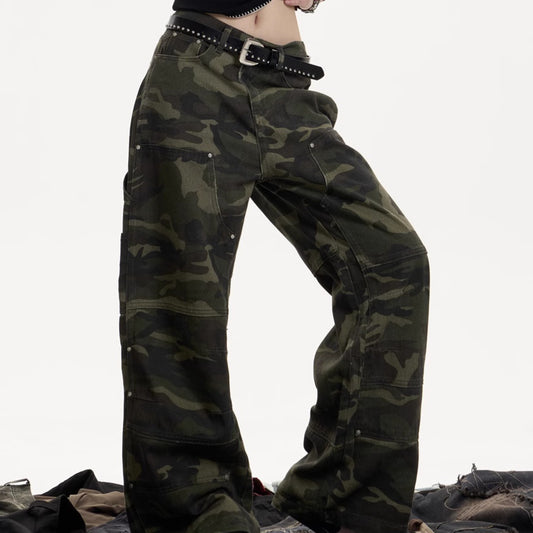Heritage Style Wide Cut Jeans