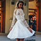 Wedding Dress White Vintage Lace Women Dress - Sculptify™