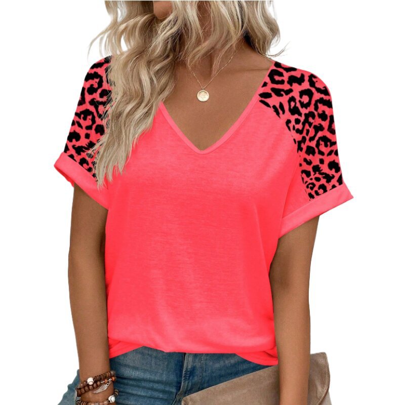 Womens Stylish Printed Slim-fit Short-sleeve Top  Short sleeve t-shirts Sculptify™