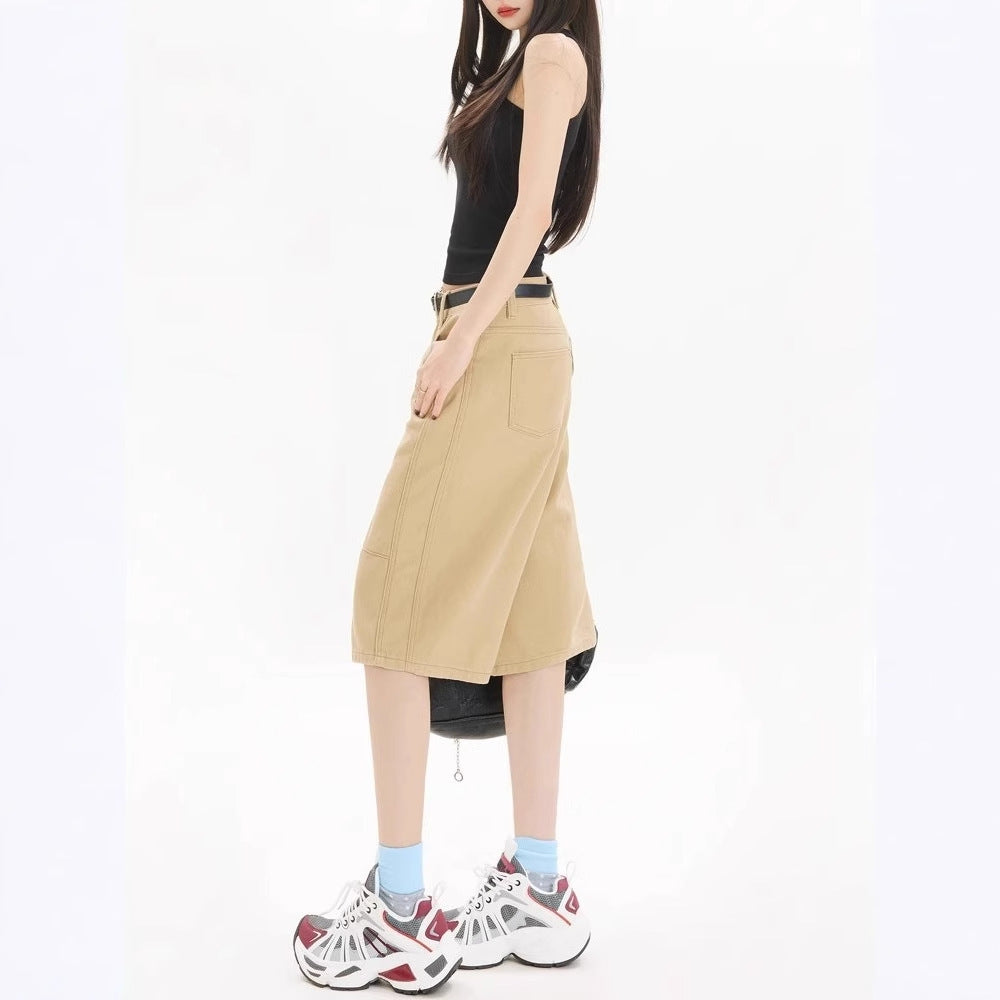 Versatile Plus Size Fold-Over Shorts