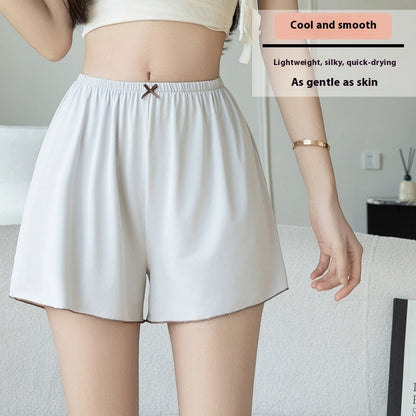 Soft Ice Silk Plus-Size Safety Shorts