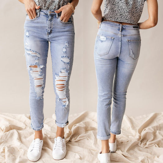 EuroAmeri ChillFit Ripped Jeans