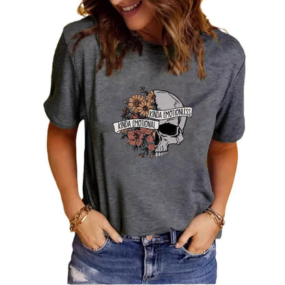 Summer Women's Graphic Print Crew Neck Short-sleeved T-shirt  Short sleeve t-shirts Sculptify™